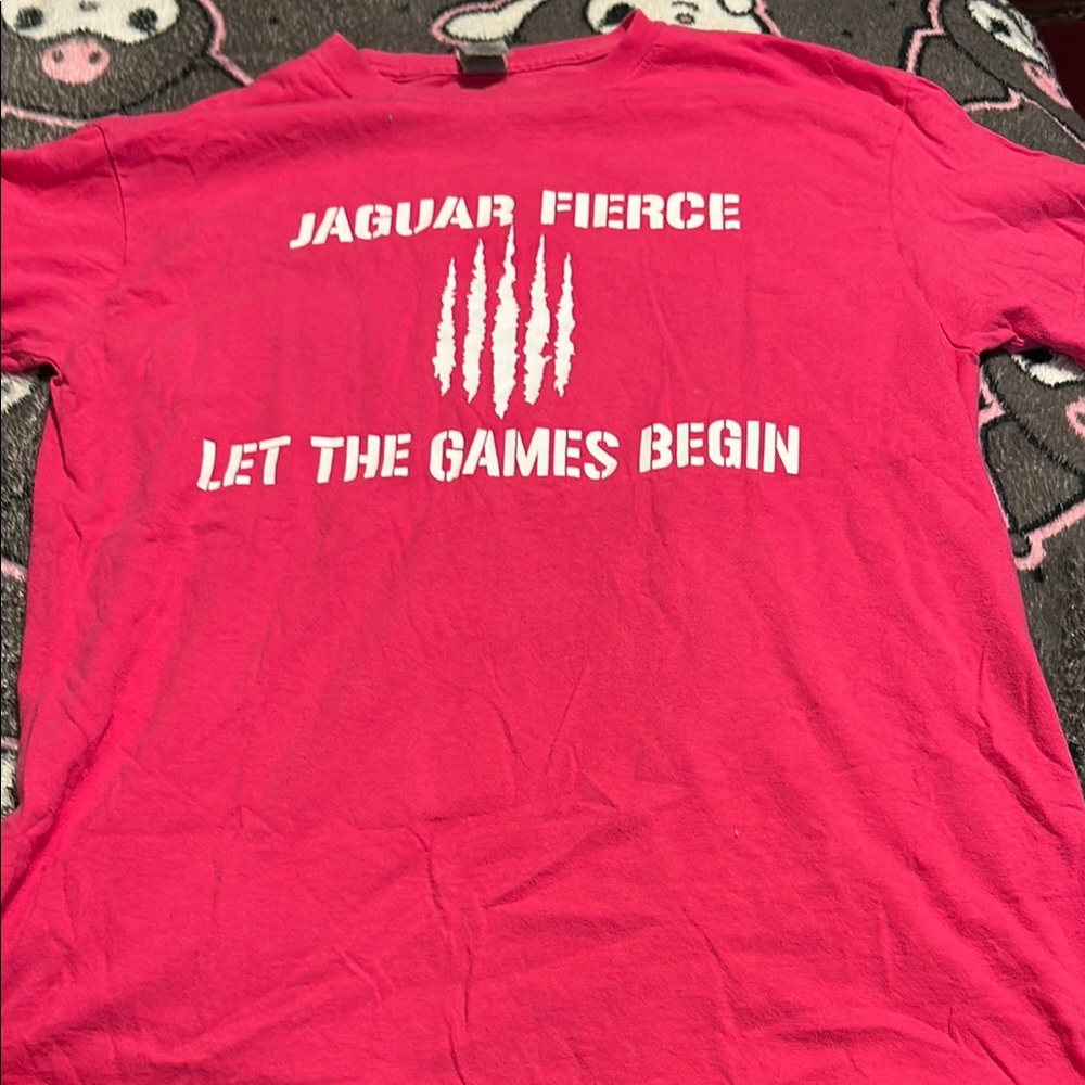 Gildan Pink Tee - Jaguar Fierce
